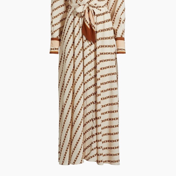 Zimmermann Women's Tuck Midi-Shirtdress with Chain - Picture 3 of 5